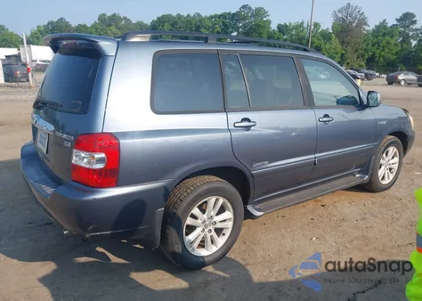 2006 Toyota Highlander Hybrid Limited V6 из США, поврежденный, VIN JTEEW21A560019414